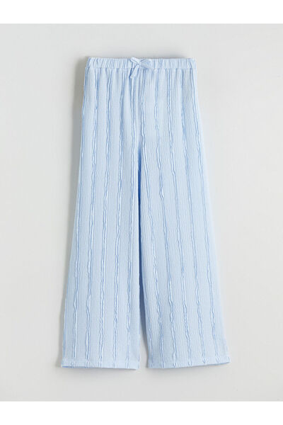 LC Waikiki Esvab • Modern & Distinctive Girls' Textured Pants with Waist Draw...