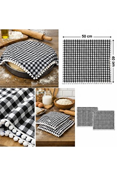 senmasy Dough Cover Set of 2 Cotton Proofing and Resting Cloth 40*50 cm