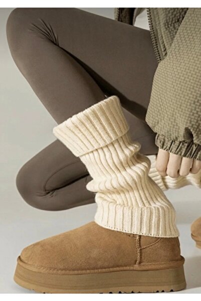 çorapdunyam Original Premium Acrylic Knit Leg Warmer Winter Special Design Ke...