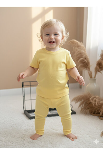 BAHNUR ÇOCUK BEBEK Tişört TAYT TAKIMI SETi