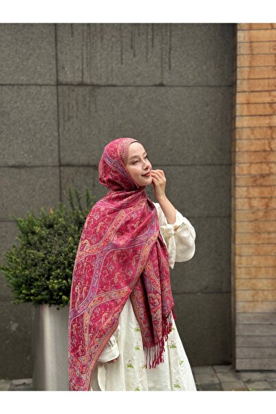 Shiraa Çift Taraflı Kaşmir Şal