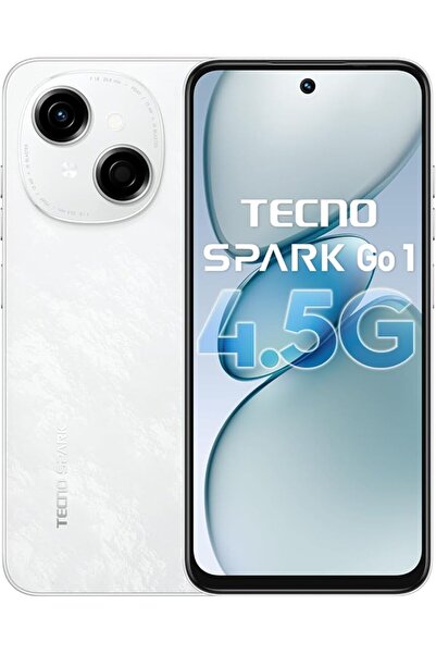Wishora Store Spark GO 1 8GB RAM (4GB ve +4GB Artırılmış) 128 GB Beyaz (Tecno...