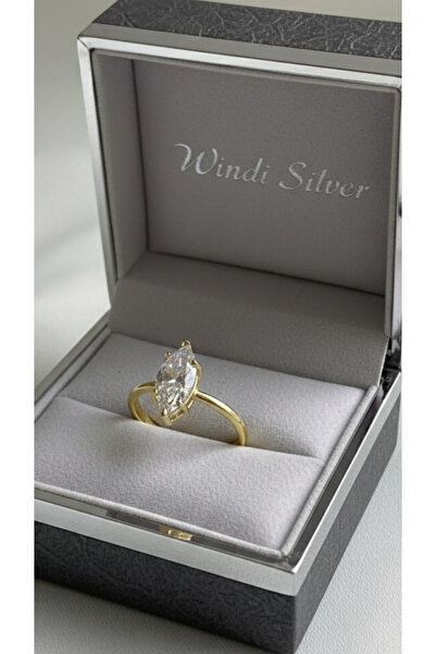 Wind Silver 6 Tırnaklı Zirkon 3crt Ayarlı Yüzük