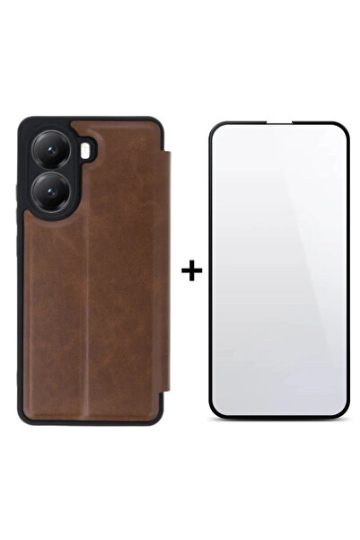 POCO X7 PRO UYUMLU RENKLİ YUMUŞAK KAPAKLI KILIF / EKRAN KORUYUCU