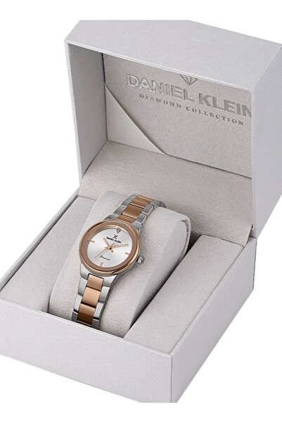 Daniel Klein Brand Rose Silver Color Original 2 Years Warranty Women Wristwat...
