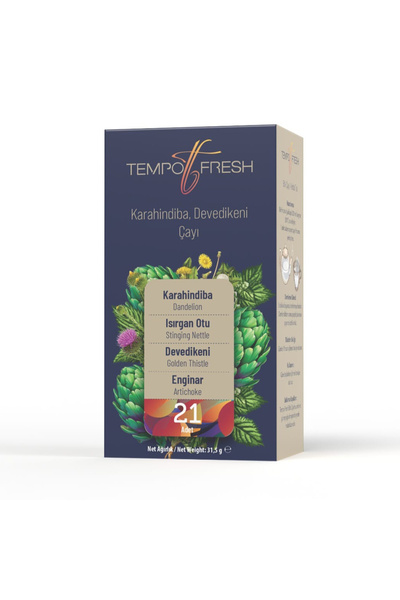 TEMPOFRESH Tempo Fresh Karahindiba, Isırgan, Devedikeni, Enginar Çayı – Poşet