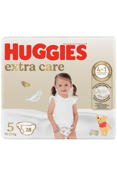 Huggies Extra Care No. 5 – 28 Diapers for Children 11-25 Kg