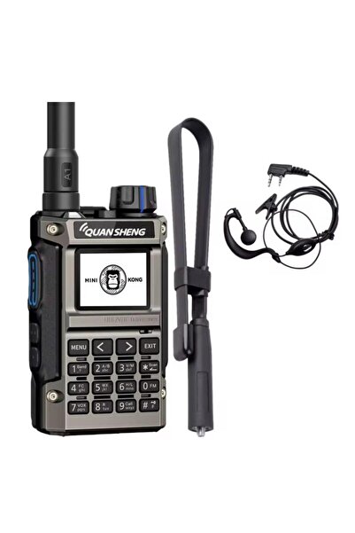 QUANSHENG 2500mh. Yeni mini dev telsiz. UV-K1(8) mini kong uv k1 (8) ANTEN VE...