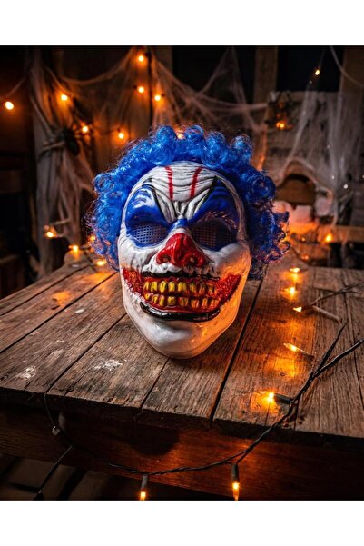 PARTİ SEPETİ Cadılar Bayramı Halloween Katil palyaço lMaske 2