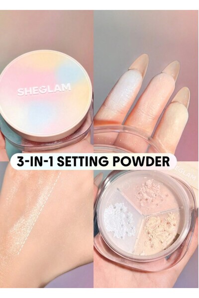 SHEGLAM Radiance Ring 3-In-1 Correcting & Setting Powder -Gözenek Gizleyici v...