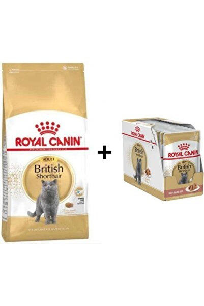 Royal Canin British Shorthair Yetişkin Kedi Maması 4 kg + 12 Adet Yaş Mama CK...