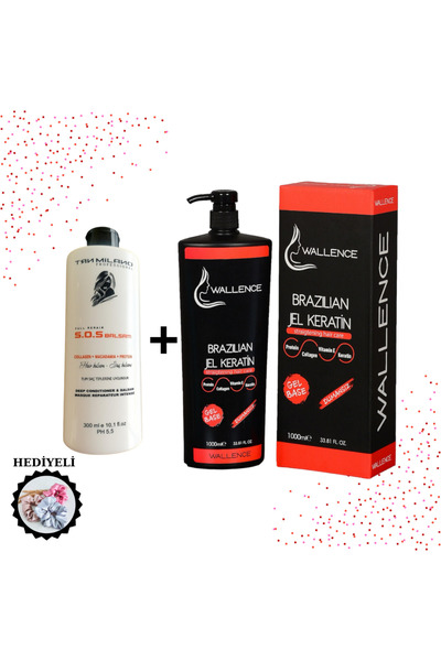 wallence Yıpranmış Saçları Onarıcı Brazilian Jel Bakım Keratin Dumansız & S.o...