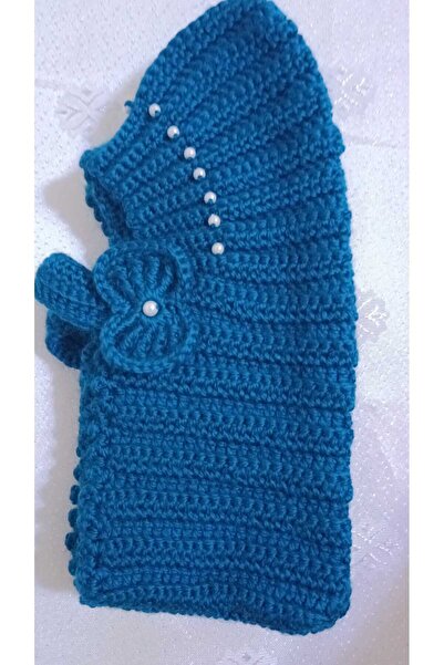 Ekinoksen Mükemmel elişi ile işlenmiş yün sıcak tutan örme patik