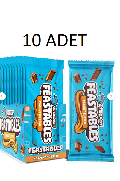 Feastables Mr Beast Peanut Butter 60g 10 ADET