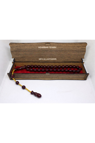 UMUTSONLİNE سبحة كهرمان طبيعي 33 حبة