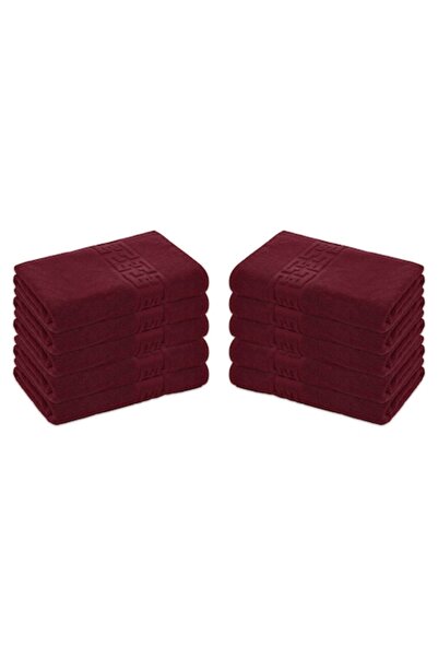 Lenjeria Pufoasa Set of 10 Bath Towels, 100% Cotton, 50x90cm, 500g/m², Greek ...