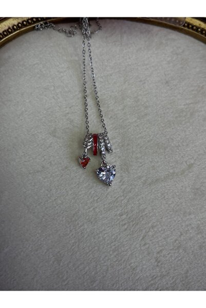 MODA Charmlı çelik kolye