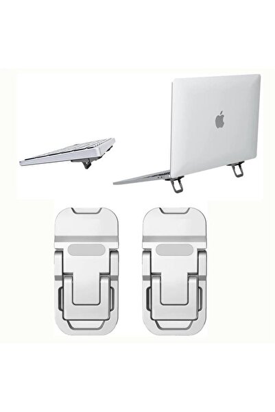 Nirnisa 1 Çift Mini Laptop Standı 2 Kademe Yükseklik Ayarlı Tablet Macbook Te...