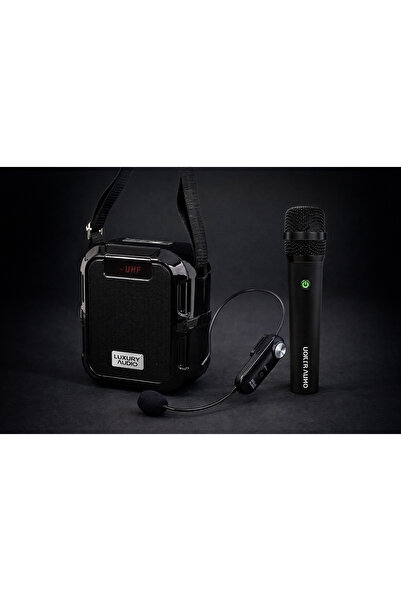 Westa Kablosuz El ve Kafa Mikrofonlu Taşınabilir Rehber Anfisi, Bluetooth Hop...