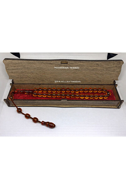 UMUTSONLİNE سبحة كهرمان طبيعي 33 حبة