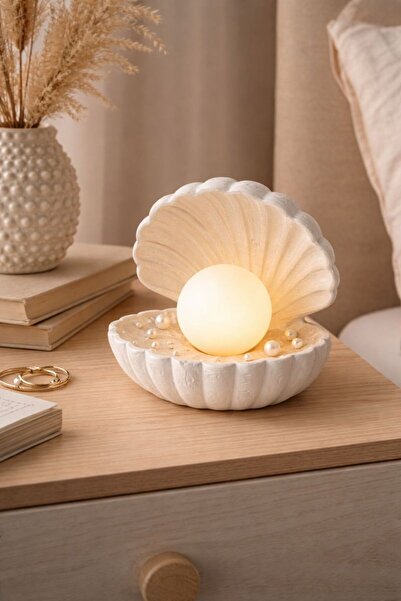 rıfkıdesing Dekoratif Deniz Kabuğu Gece Lambası