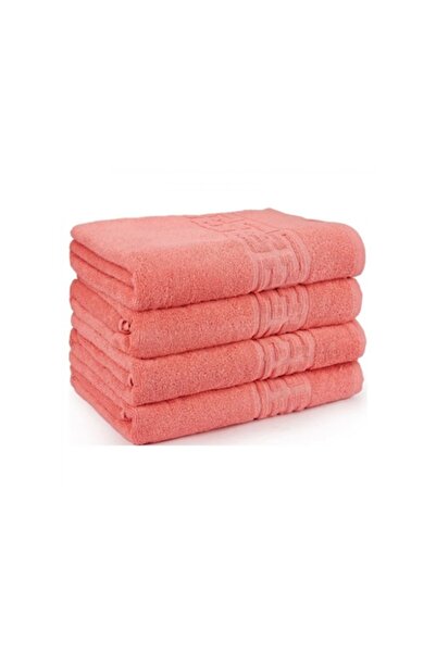 Lenjeria Pufoasa Set of 4 Coral Towels 70x140cm 100% Cotton 550gr