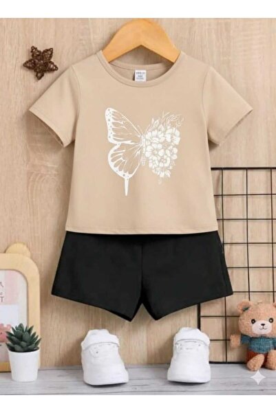 Nice Clothes Children's Tracksuit Set Hooded Unisex Butterfly Print