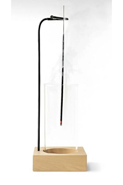 woodique Dekoratif Ahşap Tütsülük – Cam Tütsülük - Oda Kokusu ve Meditasyon A...