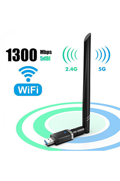 EDUP USB Wi-Fi Adapter, AC 1300Mbps, USB 3.0, Dual Band 5Ghz / 2.4Ghz, 802.11...