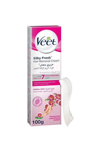 Veet كريم إزالة الشعر برائحة الصبار وزهر البنفسج المهدئة، 100 غرام