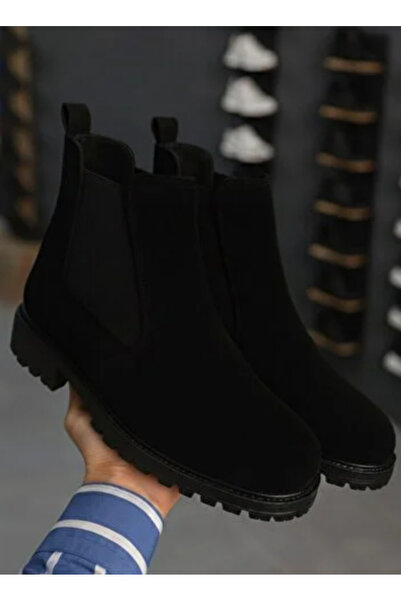 KILIÇ Men's Suede Boots Black