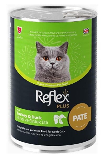 Reflex Plus Pate Içinde Et Parçacıklı Hindi ve Ördek Etli Yetişkin Kedi Mamas...