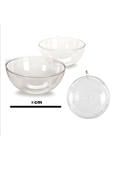 AEC MİKA KÜRE KUTU ŞEFFAF 8 CM 3 ADET