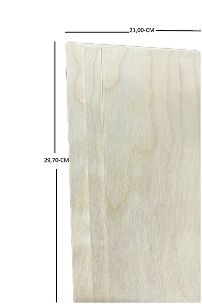 KASNEM Kavak Kontrplak 4mm Kalınlık (21,00x 29,70) 3 lü Paket