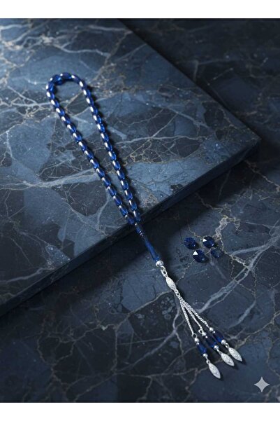 Şanslı Harikalar Kapsül Kesim Gümüş Püsküllü Ateş Kehribar Tesbih