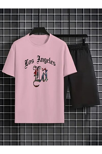 orwen life est. 2022 Unisex Women Men Short Shorts Set Patterned Losangel Print