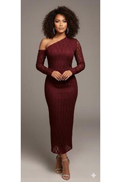 MODA Omut Dekolteli̇ Güpür Elbi̇se