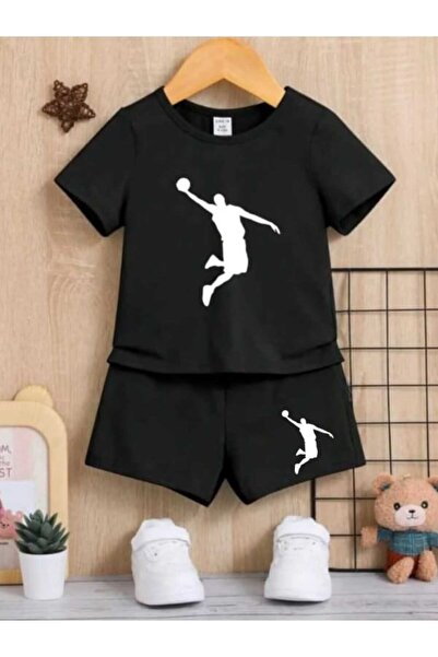 Nice Clothes Children's Tracksuit Set Hooded Unisex Basket Baskii