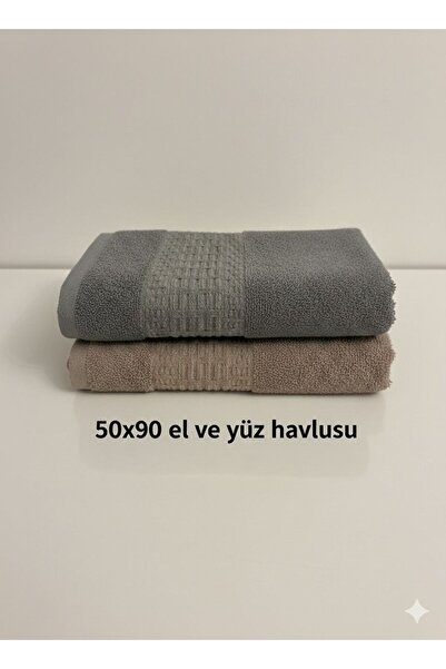 Mustgross %100 Pamuk El ve Yüz Havlusu 50x90 cm | Yumuşak Dokulu, Yüksek Emic...