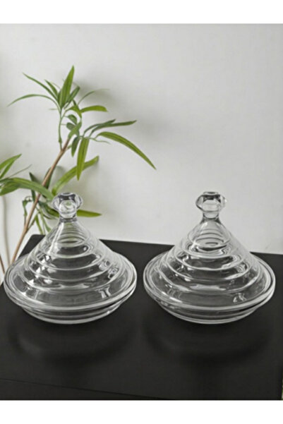 b11 Glass dessert dish with lid – Glass dessert bowl / Fruit bowl