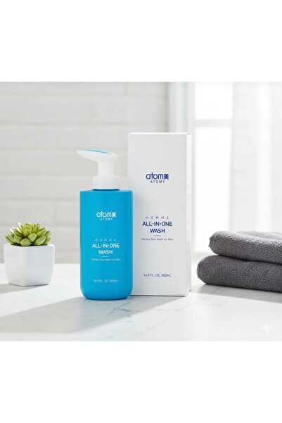 Atomy Homme All-in-One Wash Erkekler İçin Yüz Yıkama Jeli 500ml