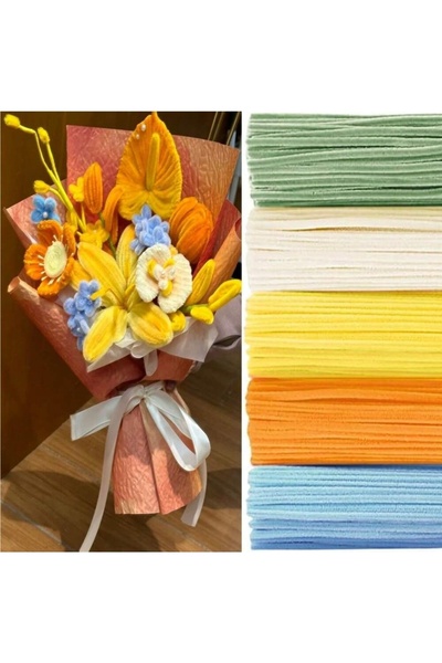 Choice13 مجموعة ملونة من 500/600 قطعة من منظفات الأنابيب وسيقان نسيج الشنيل ب...