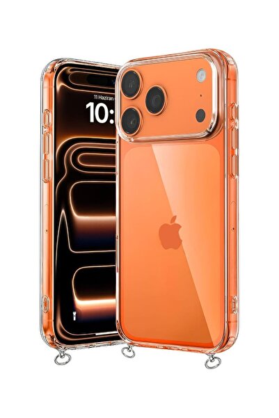 Hippi iPhone 17 Pro Compatible Transparent Strap Phone Case