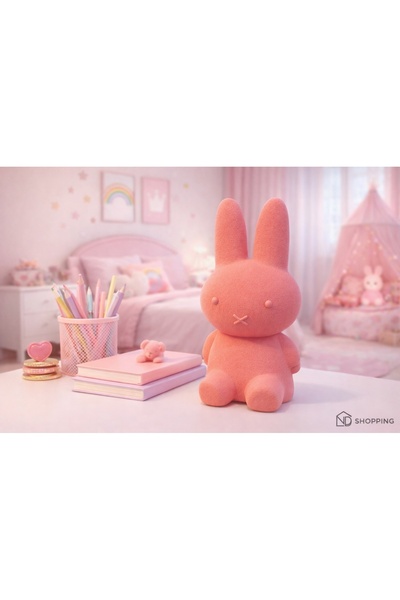 ND Shopping Decorative Rabbit Piggy Bank Dusty Pink |   Gift Figurine 21 cm