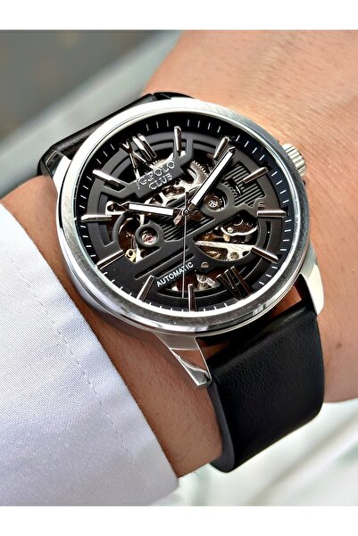 JG. Polo Club Automatic Black-Silver Color Steel Case Men's Wristwatch 3954Amr