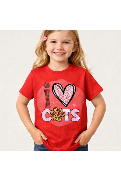 Tiny and Co 100% Cotton Cats Printed T-Shirt