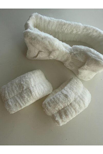 Bumelo Super Soft Plush Makeup, Spa Headband and Arm Cover