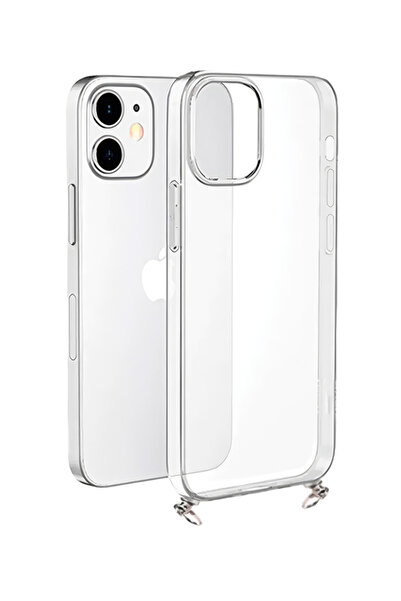 Hippi iPhone 15 Compatible Transparent Strap Phone Case