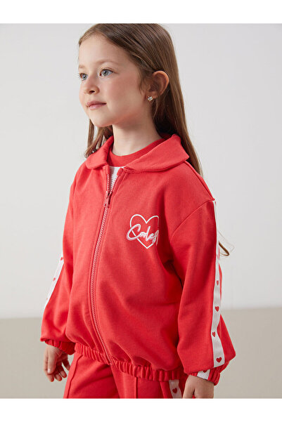 LC Waikiki Бродиран суичър с цип за момичета