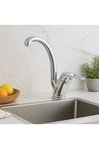 banyosepeti صنبور مطبخ من الكروم من إيكولاين